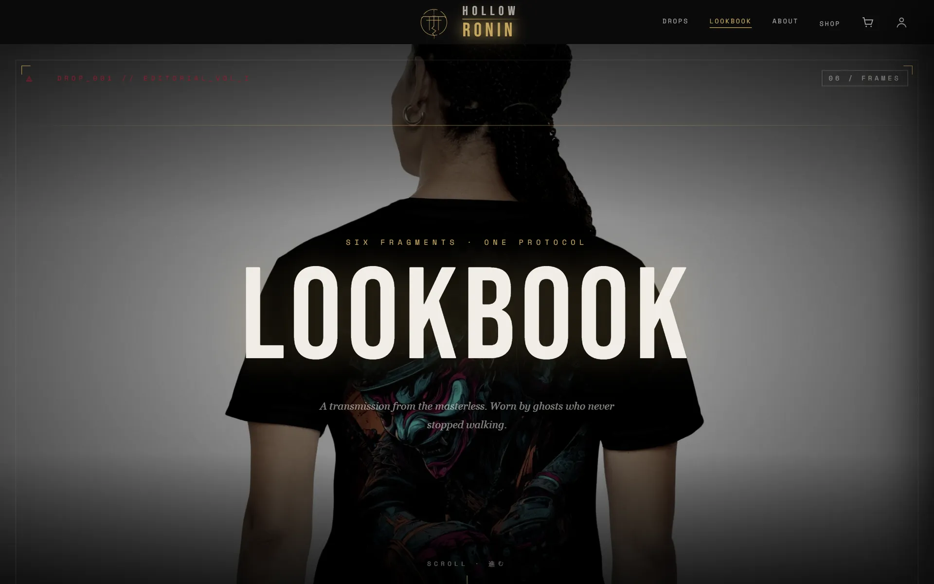 Lookbook editorial page